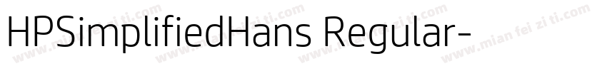 HPSimplifiedHans Regular字体转换